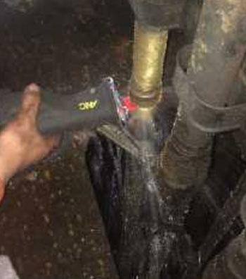 Tube Cutting with Pnematic Reciprocating Saw - Pyplok Fitting for Heating Coils Step 6