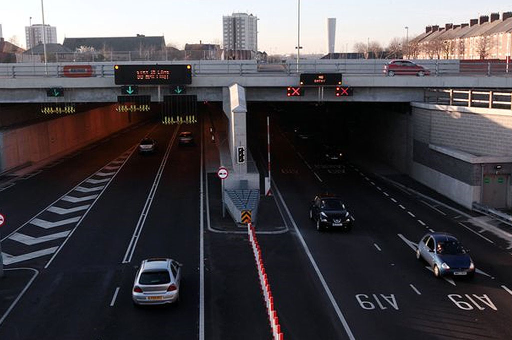 Tyne Motorway Tunnel - England - Water Mist Fire Suppression